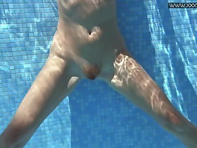 Humongous Mary Kalisy is posing swimming unfold be fitting of XXXWATER